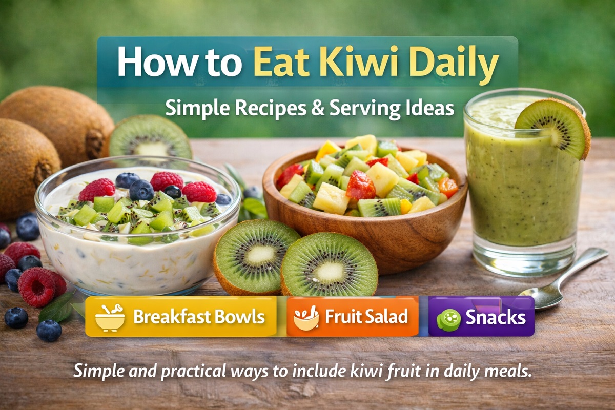Daily ways to eat kiwi fruit with simple recipes and serving ideas